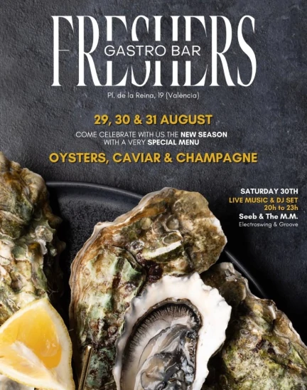 FRESHERS GASTROBAR – Oysters, Caviar & Champagne Weekend