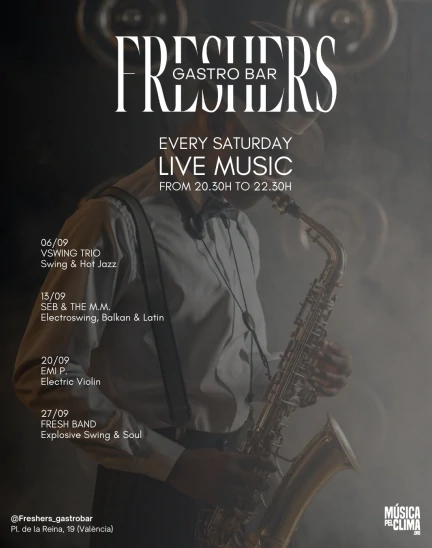 LIVE MUSIC EVERY SATURDAY 27